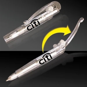 3" Clear Retractable Pen
