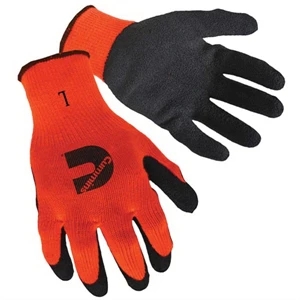 Hi-Viz Orange Shell w/ Black Latex Palm Coated Gloves