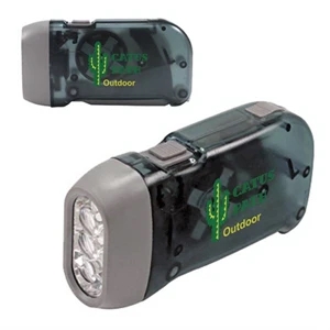 Compact 3 LED Dynamo Flashlight