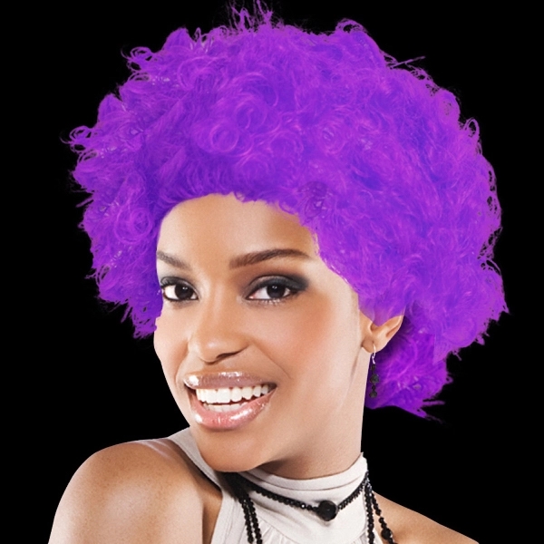 Purple Spirit Cheering Costume Wig