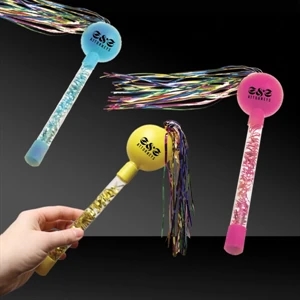 9" Tinsel Maracas in Assorted Colors