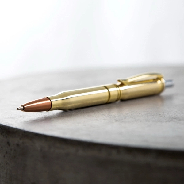 Metal Click Action Bullet Ballpoint Pen - Image 2