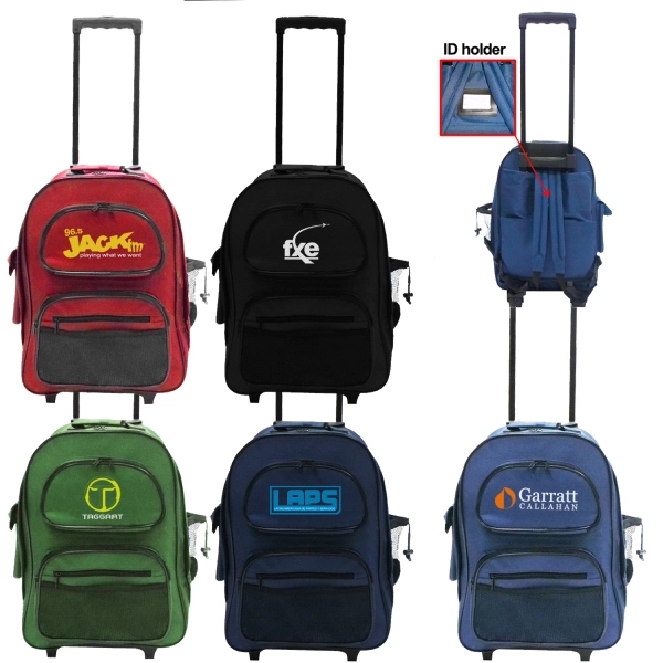 Rolling Backpack School Bag - Image 1