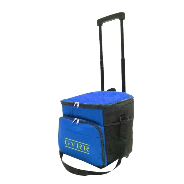 36 Can Collapsible Rolling Cooler Bag - Image 3