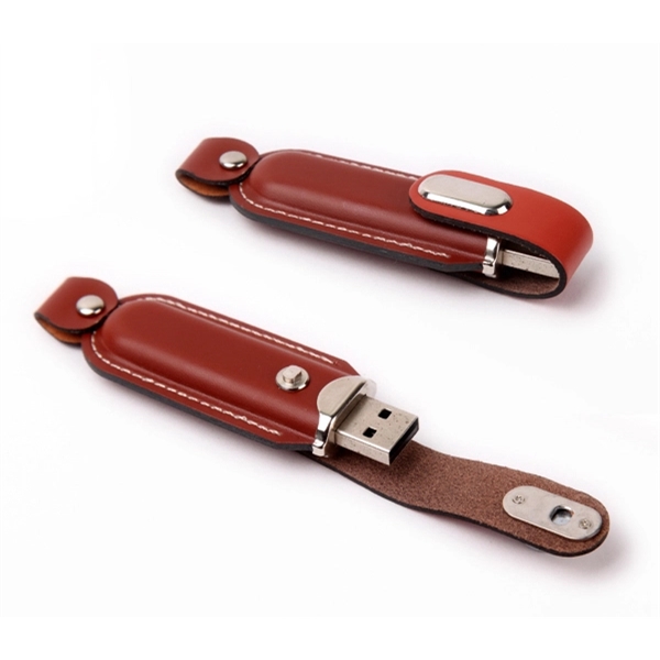 AP Leather USB Flash Drive - Image 3