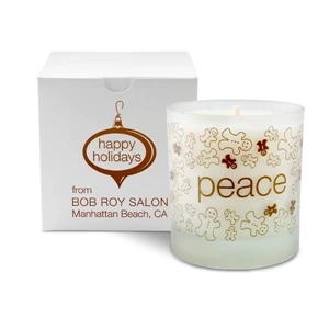 Peace Holiday Candle