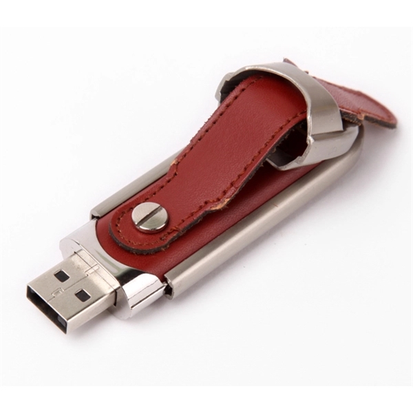 AP Leather USB Flash Drive - Image 1
