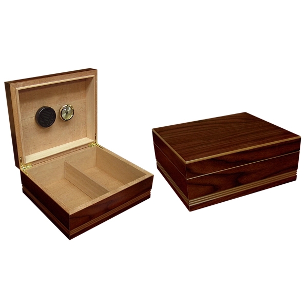 Cigar Humidor with Routed Design - Image 1