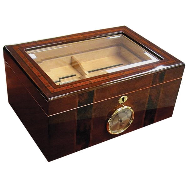 Glossy Humidor with Beveled Glass Top - Image 2