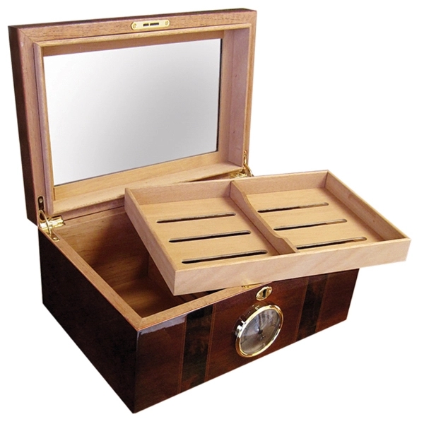 Glossy Humidor with Beveled Glass Top - Image 3