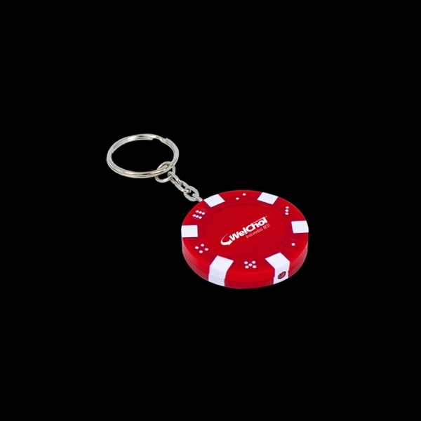 Poker Chip Keychain Flashlight - Image 3