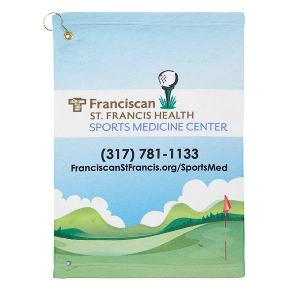 Microfiber Velour Sublimation Golf Towel