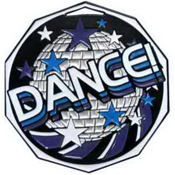 2" Dance Decagon Colored Medallion - Image 1