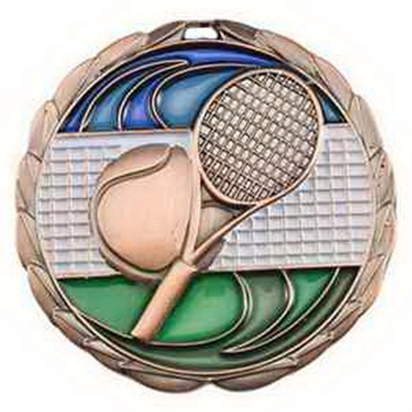2 1/2" Tennis Color Epoxy Medallion - Image 3