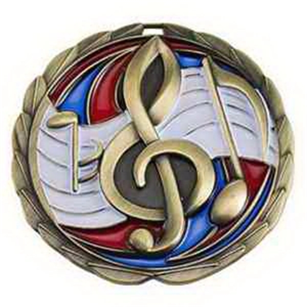 2 1/2" Music Color Epoxy Medallion - Image 2