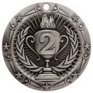 3'' World Class Medallion 2nd Place