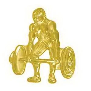 Weightlifting Chenille Lapel Pin