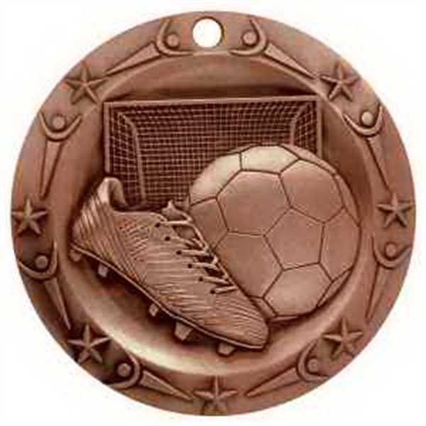 3'' World Class Soccer Medallion - Image 2