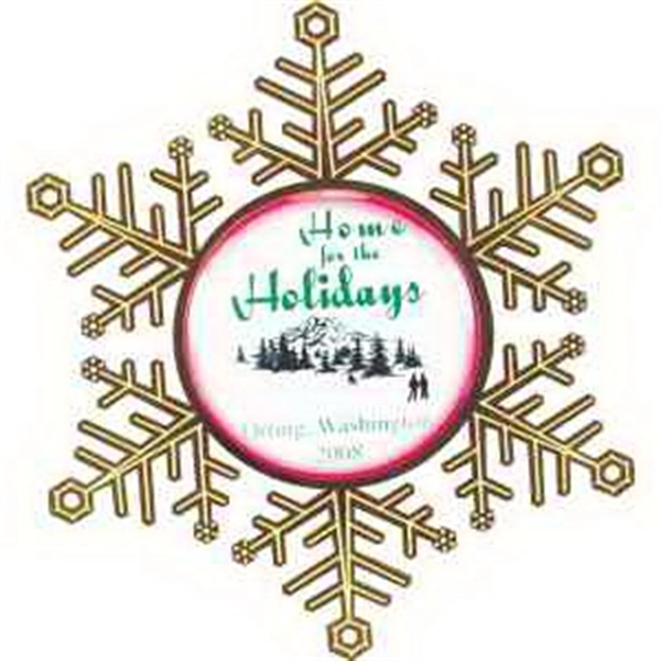 Express Vibraprint™ Snowflake Holiday Ornament