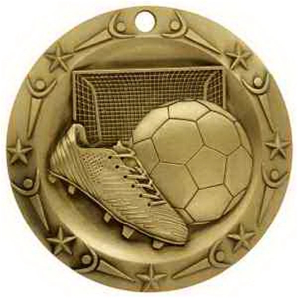 3'' World Class Soccer Medallion - Image 1