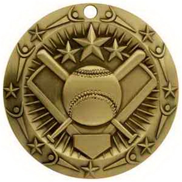 3'' World Class Softball Medallion - Image 1