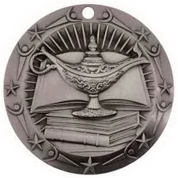 3'' World Class Book & Lamp Medallion - Image 3