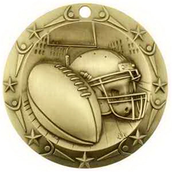 3'' World Class Football Medallion - Image 1