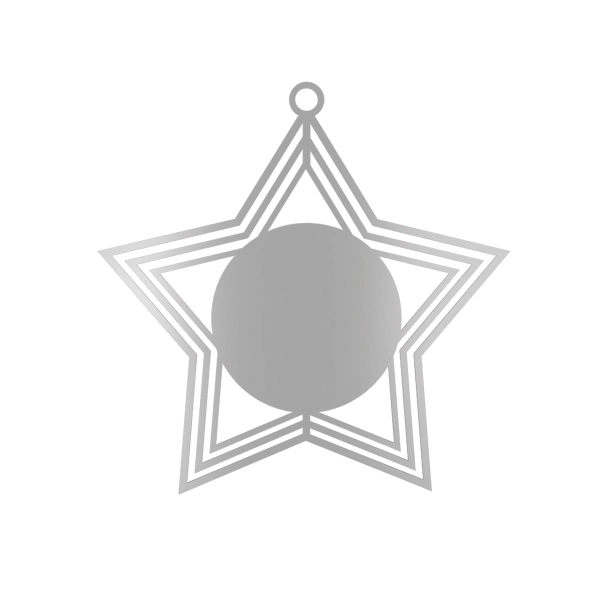 Express  Vibraprint 3D Star Holiday Ornament - Image 2