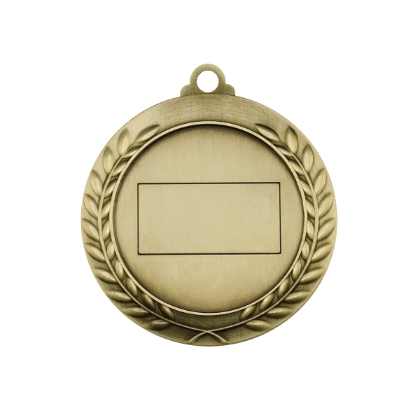 1 3/4'' Express  Vibraprint Wreath Award Medallion - Image 3