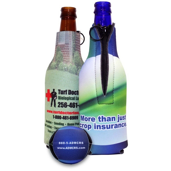 Sublimated Scuba Zipper Bottle Holder - Image 2