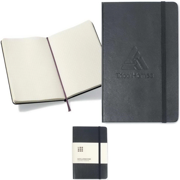 Moleskine® Hard Cover Squared Large Notebook - Image 1