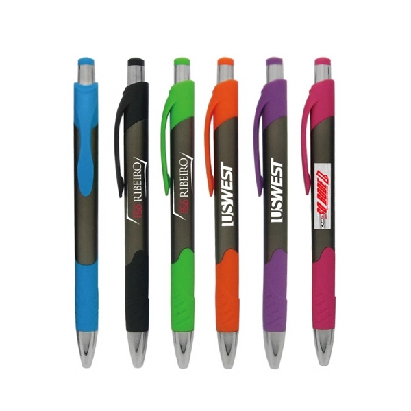 Click Action Plastic Ball Point Pen - Image 1
