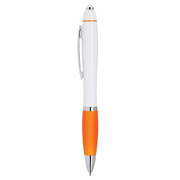Plastic Twist Action Ballpoint Pen with LED Light - Image 3