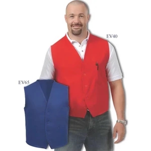 Unisex 2-Pocket Button Vest