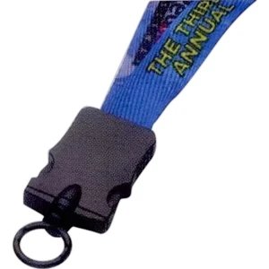 3/4" Dye-Sublimated Lanyard w/ Snap-Buckle Release & O-Ring