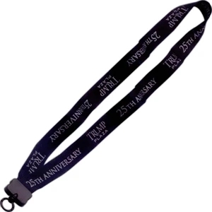1" Dye Sublimated Lanyard w/ Plastic Clamshell & O-Ring