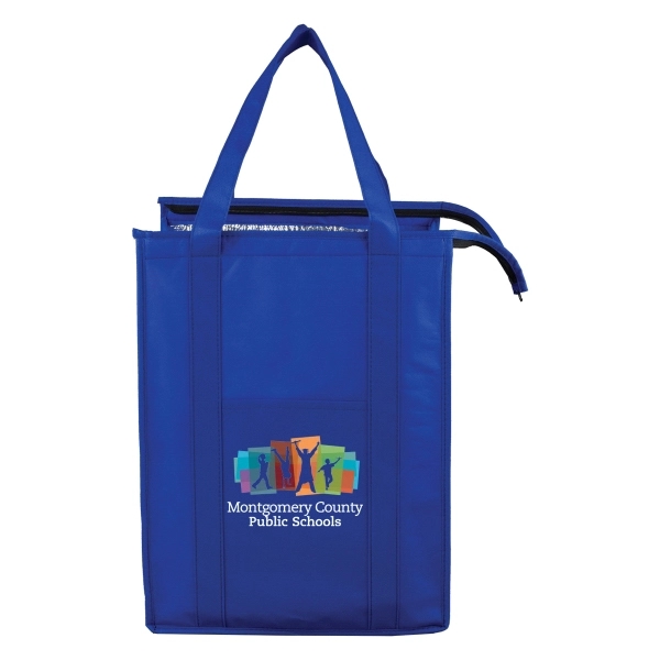 Super Cooler Large Insulated 12"x16" Cooler Zipper Tote Bag - Image 5