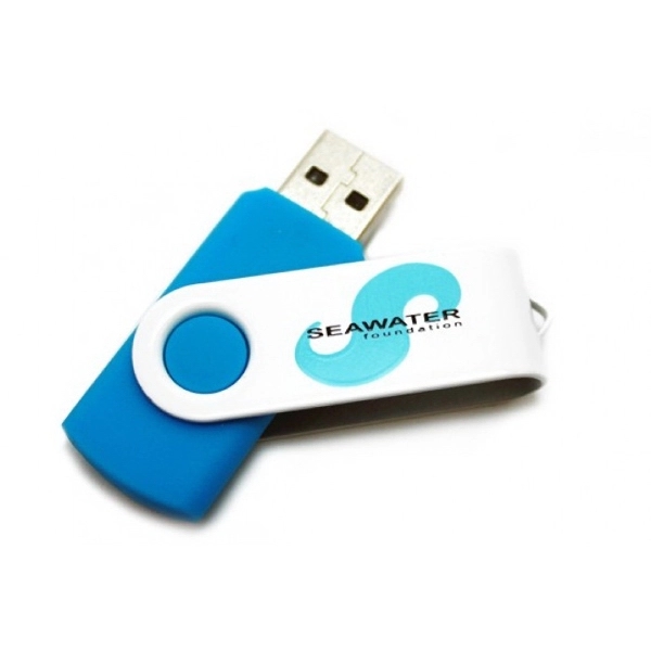 Yosemite - Plastic and metal swivel style USB flash drive. - Image 3