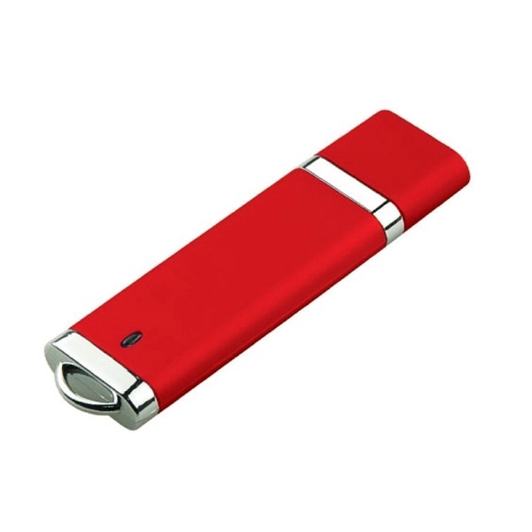 Acadia - Slim plastic standard USB flash drive with cap. - Image 2
