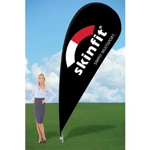 12ft Tear Drop Flag with Ground Stake-single