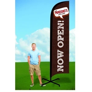 12ft Flutter Flags with X Stand-single