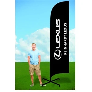12ft PromoFlag with X Stand-single