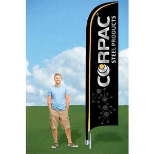 12ft Swooper Flag with Ground Stake-single