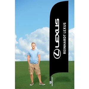 12ft Wind Flag with Ground Stake-single