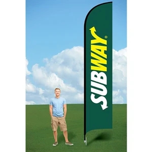 15ft Banner Flag with Ground Stake-single