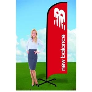 8ft PromoFlag with X Stand-Double