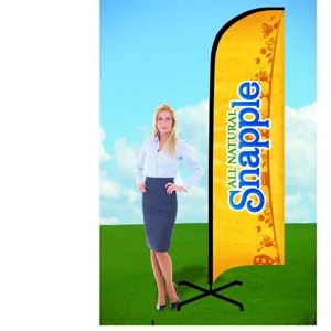 8ft Banner Flag with X Stand-Double