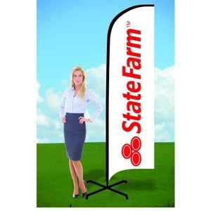 8ft Wind Flag with X Stand-Double