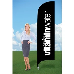8ft Banner Flag with Ground Stake-Double
