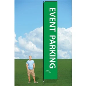 14ft Banner Flag with Ground Stake-single